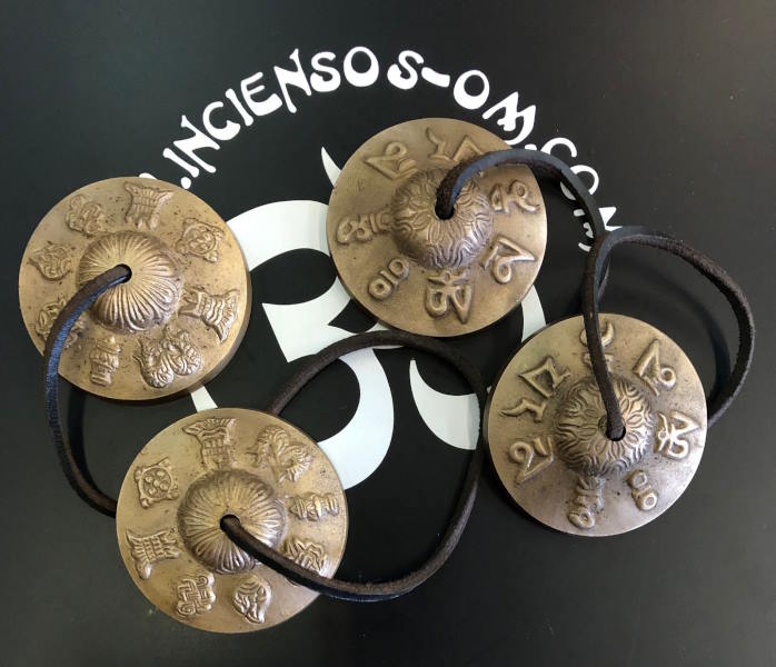 Tingsha crotalo Platillos Meditación 7.5 cm aprox